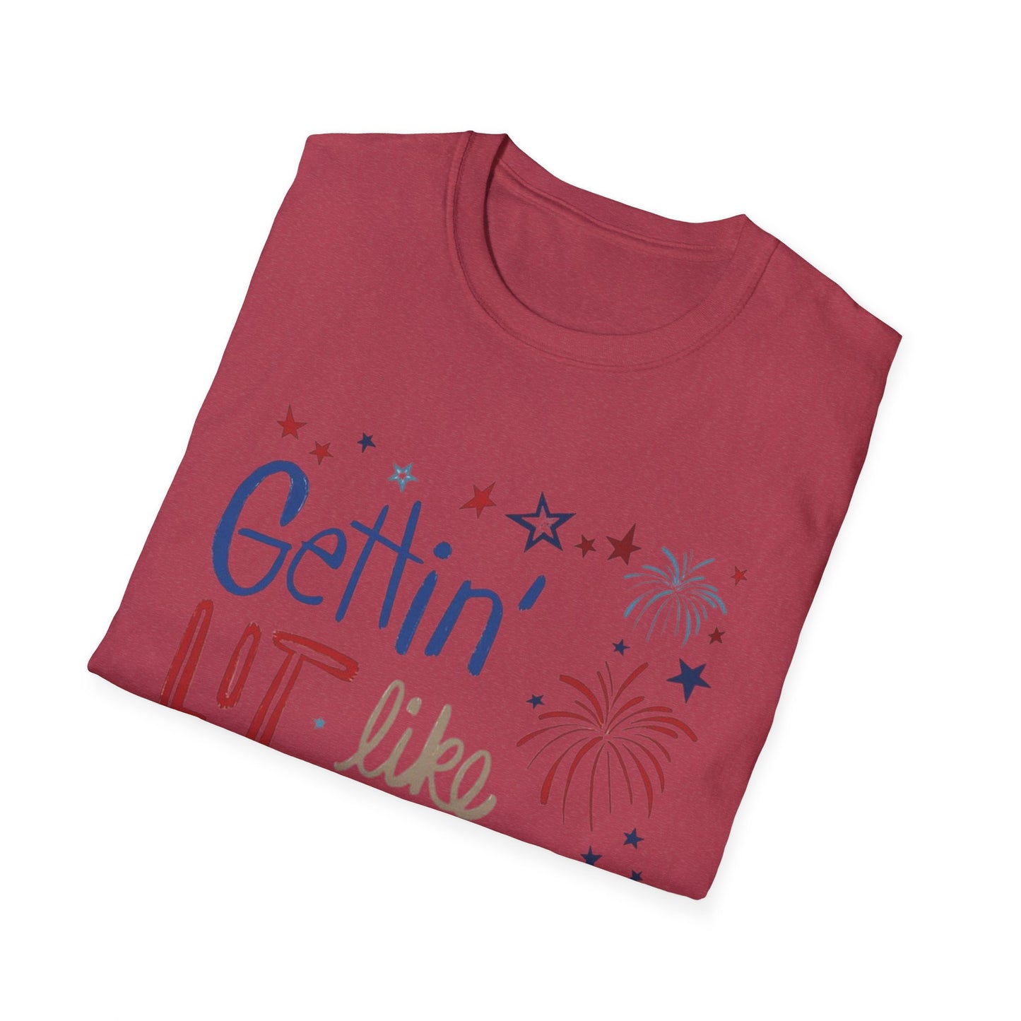 Gettin' Lit Like It's 1776 T-Shirt — Patriotic 4th of July Fireworks Tee