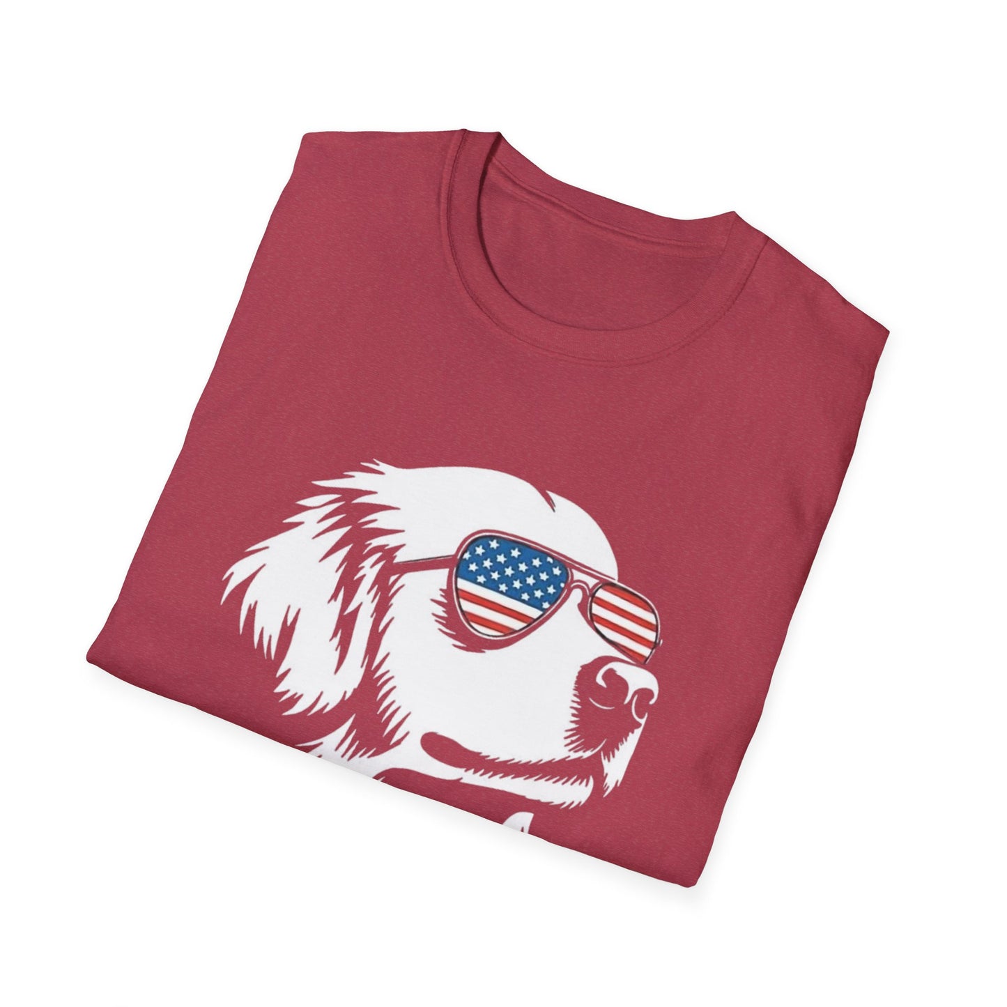 Patriotic Dog Tee — ‘Merica Sunglasses American Flag T-Shirt