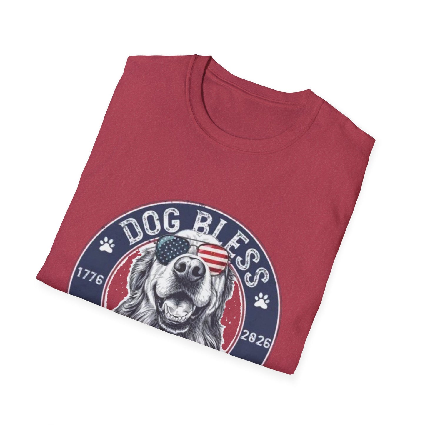 Dog Bless America T-Shirt — Patriotic Dog Graphic Tee ("Dog Bless")
