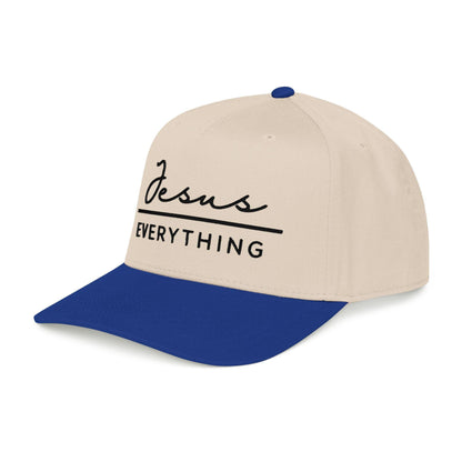 Jesus over Everything Baseball Cap - Structured Snapback with Embroidered Front
