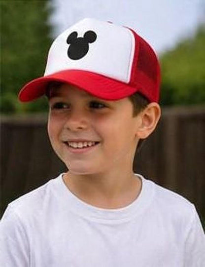 Mouse Silhouette Trucker | Black White Minimalist Cap
