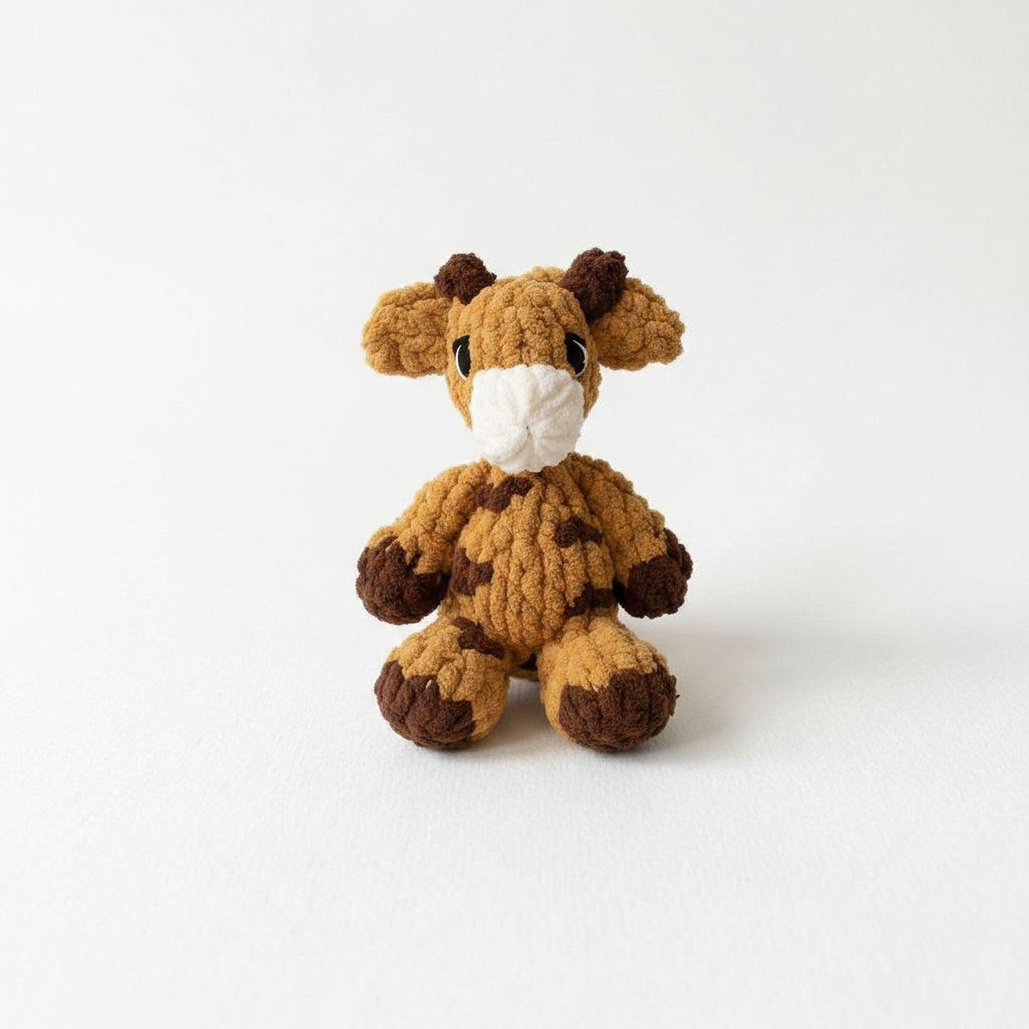 Handmade Crochet Giraffe Plush, Soft Amigurumi Stuffed Animal, Safari Nursery Decor