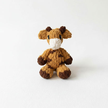 Handmade Crochet Giraffe Plush, Soft Amigurumi Stuffed Animal, Safari Nursery Decor
