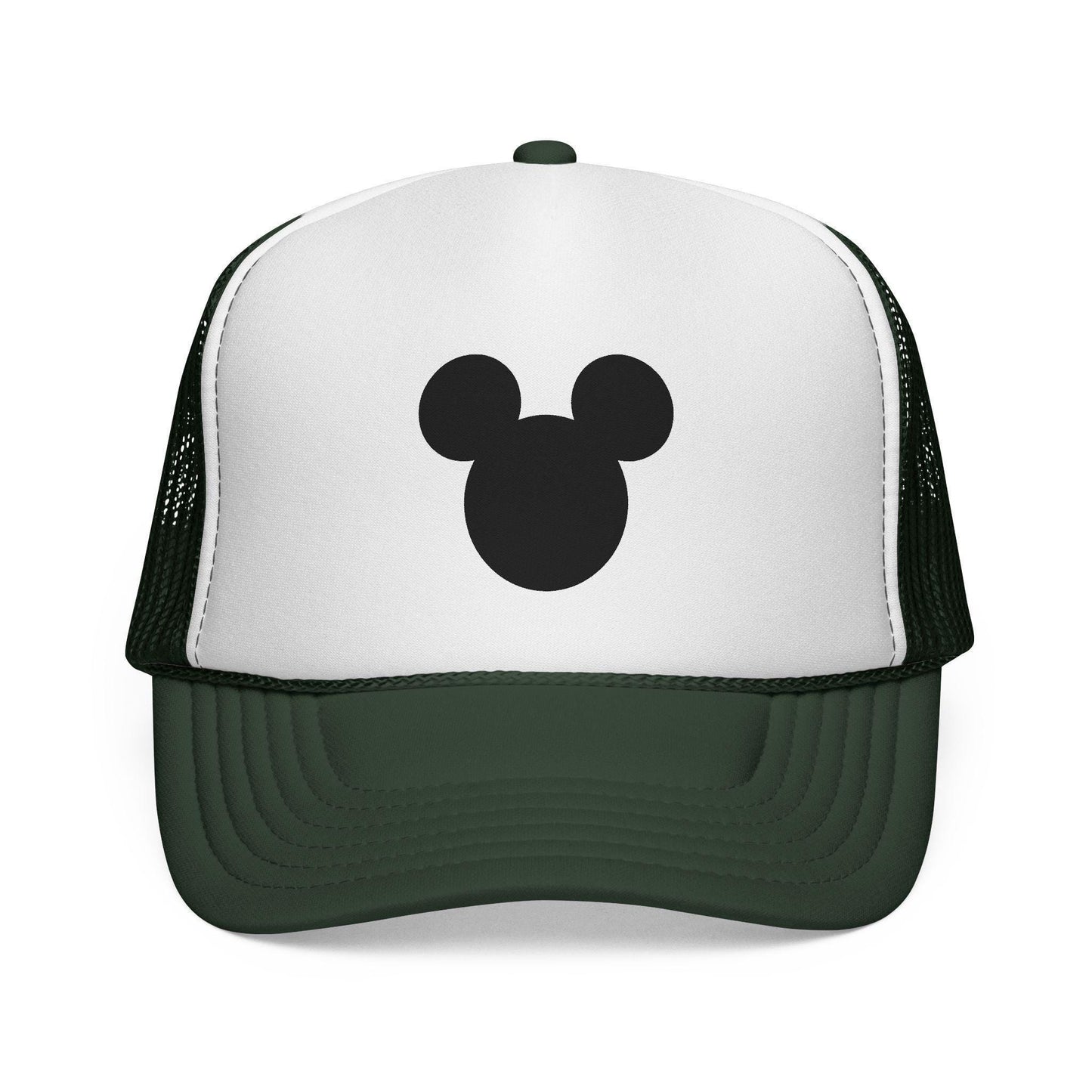 Mouse Silhouette Trucker | Black White Minimalist Cap