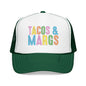 Trucker Hat — "Tacos & Margs" Colorful Retro Foam Mesh Cap