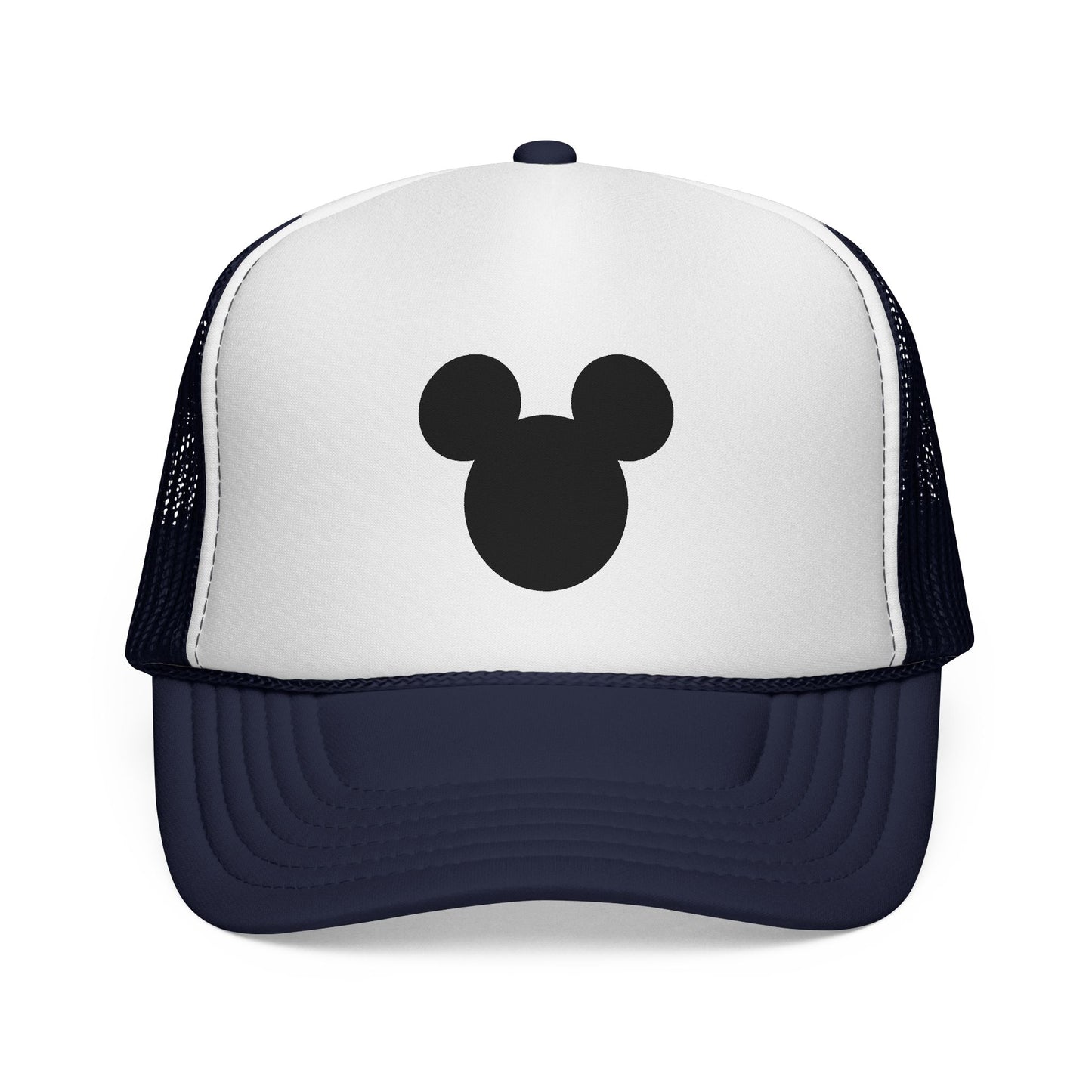 Mouse Silhouette Trucker | Black White Minimalist Cap