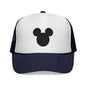 Mouse Silhouette Trucker | Black White Minimalist Cap