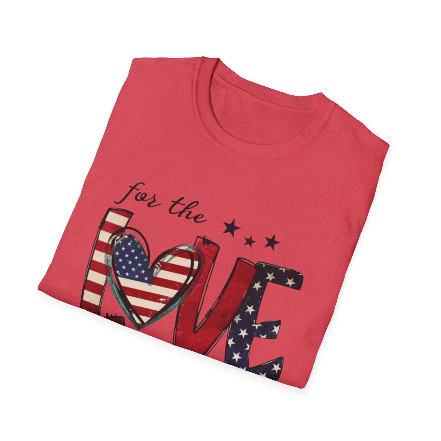 Patriotic "For the Love of the USA" T-Shirt