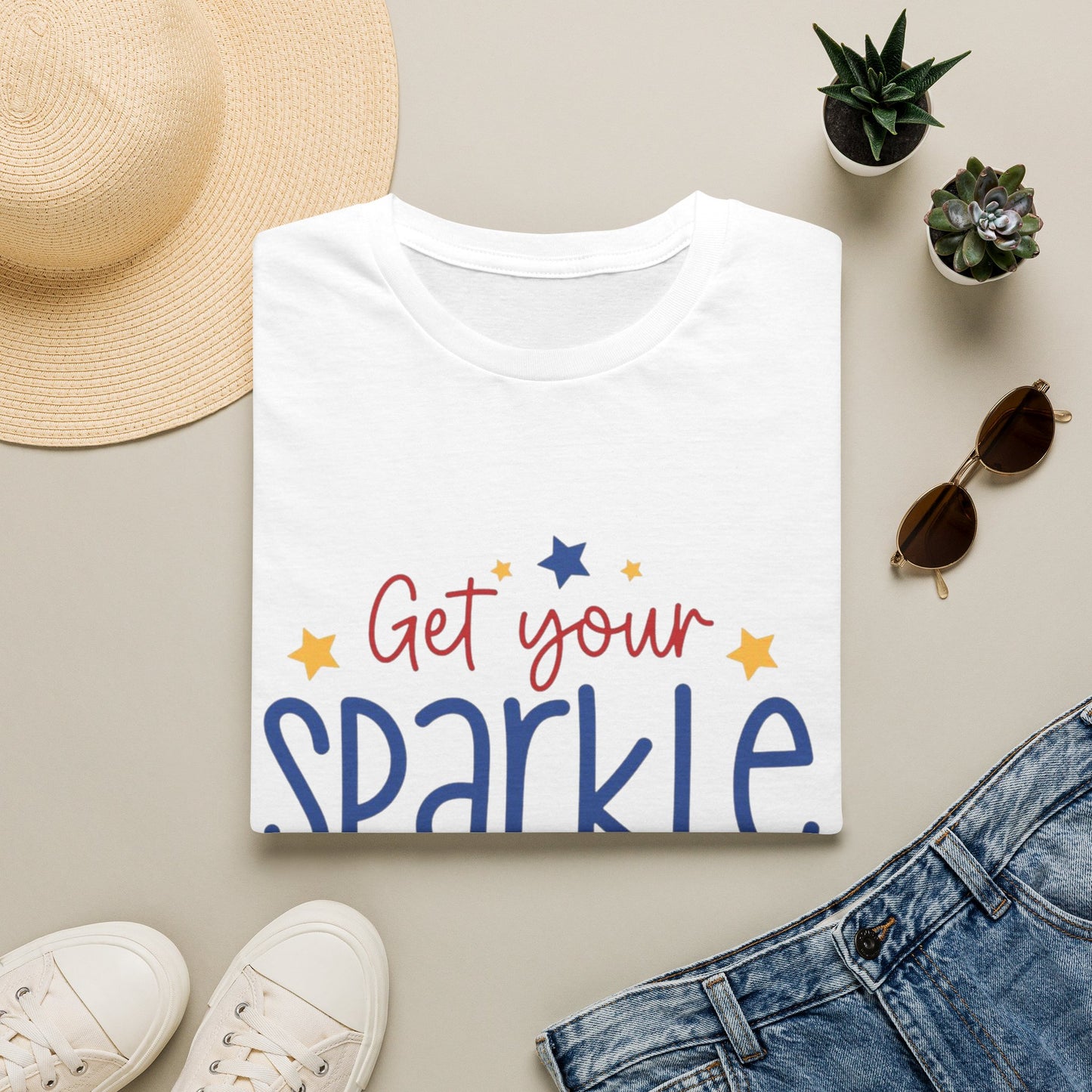 Get Your Sparkle T-Shirt — Patriotic Stars Graphic Tee