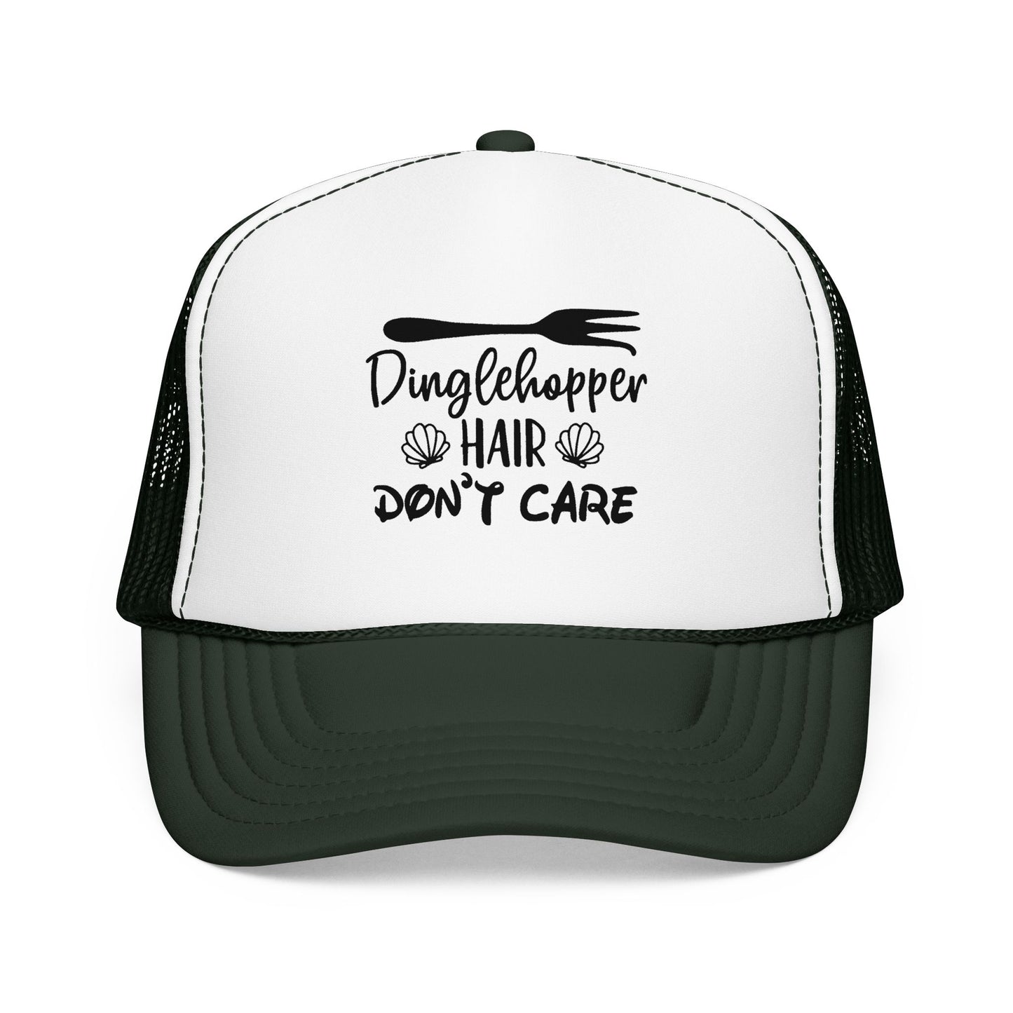 Dinglehopper Hair Don't Care; Trucker style hat