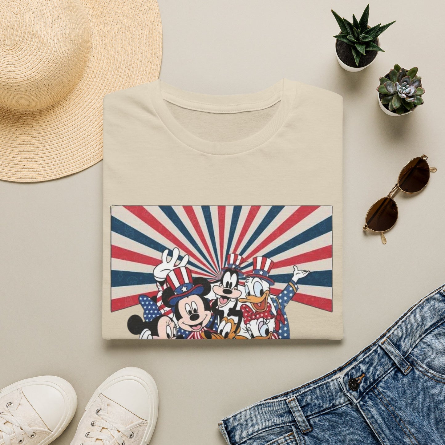 America Mickey & Friends Patriotic T-Shirt