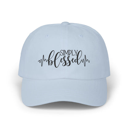 Simply Blessed Dad Baseball Cap: Soft Cotton, Unstructured - Vintage Buckle