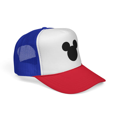 Mouse Silhouette Trucker | Black White Minimalist Cap