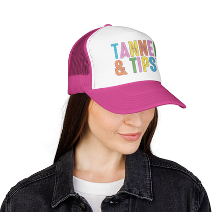 Tanned & Tipsy Trucker Hat — Colorful Summer Foam Cap