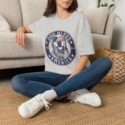 Dog Bless America T-Shirt — Patriotic Dog Graphic Tee ("Dog Bless")