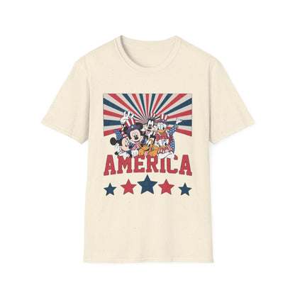 America Mickey & Friends Patriotic T-Shirt