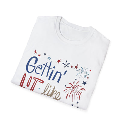 Gettin' Lit Like It's 1776 T-Shirt — Patriotic 4th of July Fireworks Tee