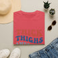 T-Shirt — "Thick Thighs American Vibes" Retro Patriotic Graphic Tee