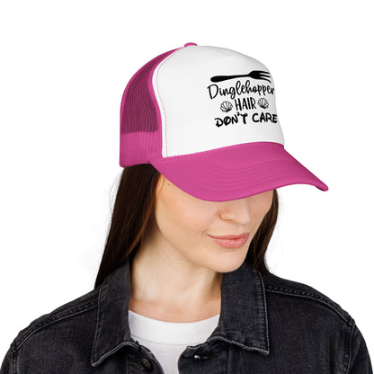 Dinglehopper Hair Don't Care; Trucker style hat