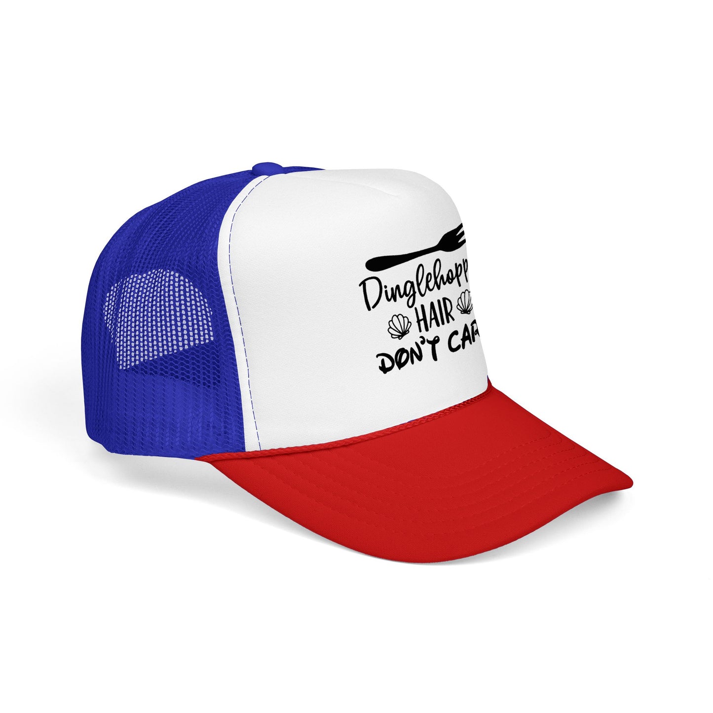 Dinglehopper Hair Don't Care; Trucker style hat