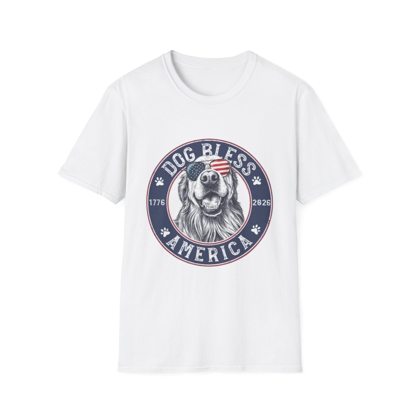 Dog Bless America T-Shirt — Patriotic Dog Graphic Tee ("Dog Bless")