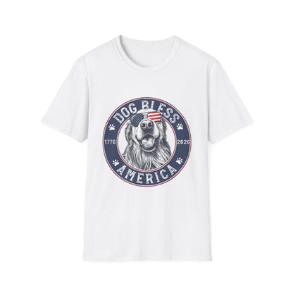 Dog Bless America T-Shirt — Patriotic Dog Graphic Tee ("Dog Bless")