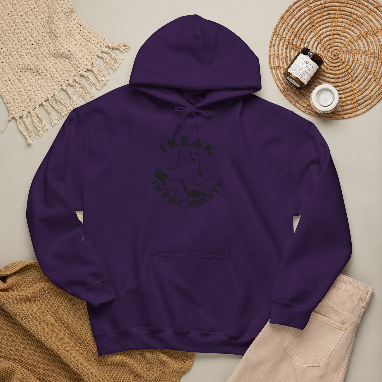 Freak in the Sheets Hoodie — Cute Ghost Graphic Pullover