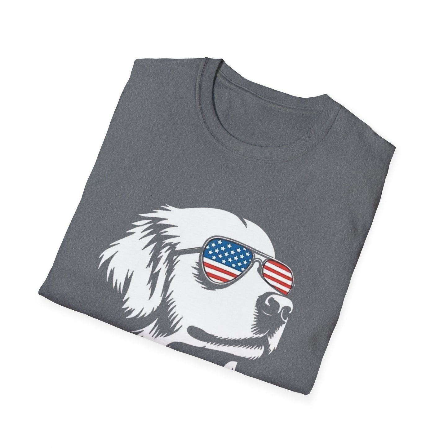 Patriotic Dog Tee — ‘Merica Sunglasses American Flag T-Shirt