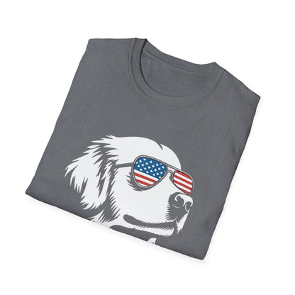 Patriotic Dog Tee — ‘Merica Sunglasses American Flag T-Shirt