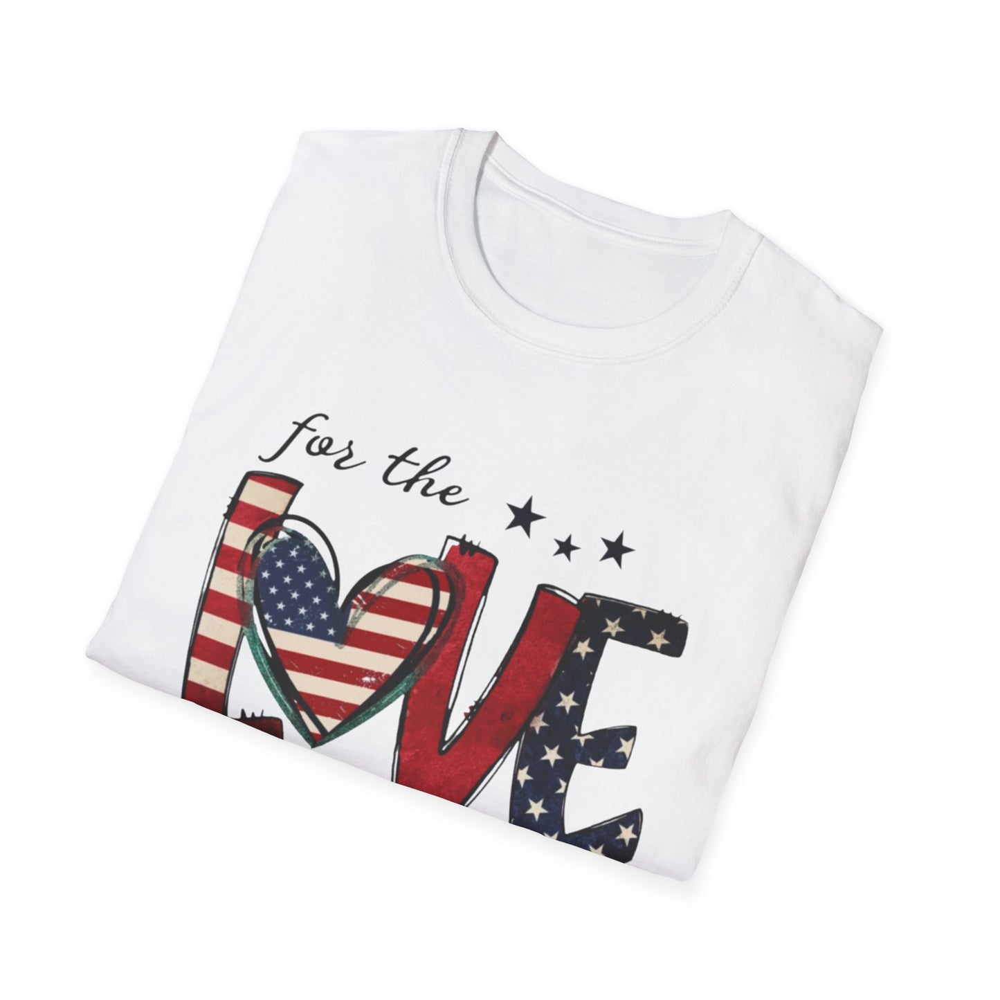 Patriotic "For the Love of the USA" T-Shirt