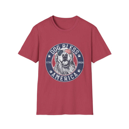 Dog Bless America T-Shirt — Patriotic Dog Graphic Tee ("Dog Bless")