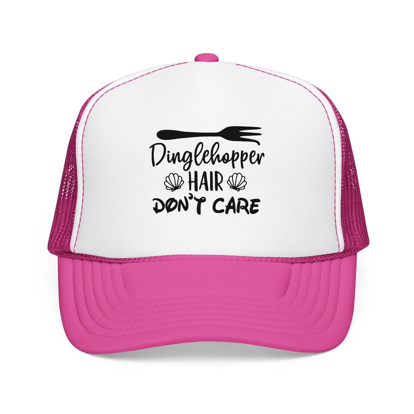 Dinglehopper Hair Don't Care; Trucker style hat