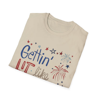 Gettin' Lit Like It's 1776 T-Shirt — Patriotic 4th of July Fireworks Tee