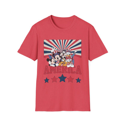 America Mickey & Friends Patriotic T-Shirt