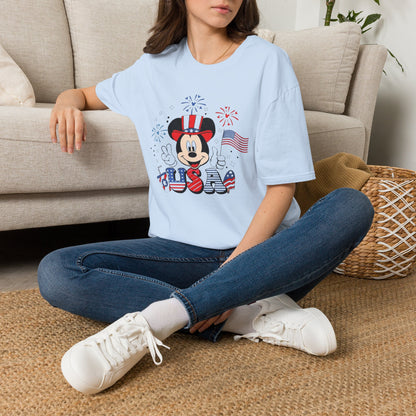 Patriotic Mickey USA T-Shirt — Fourth of July Fireworks Tee