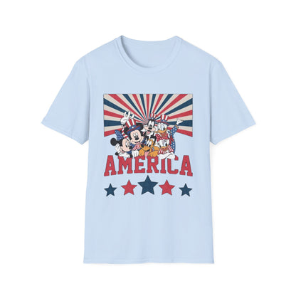 America Mickey & Friends Patriotic T-Shirt