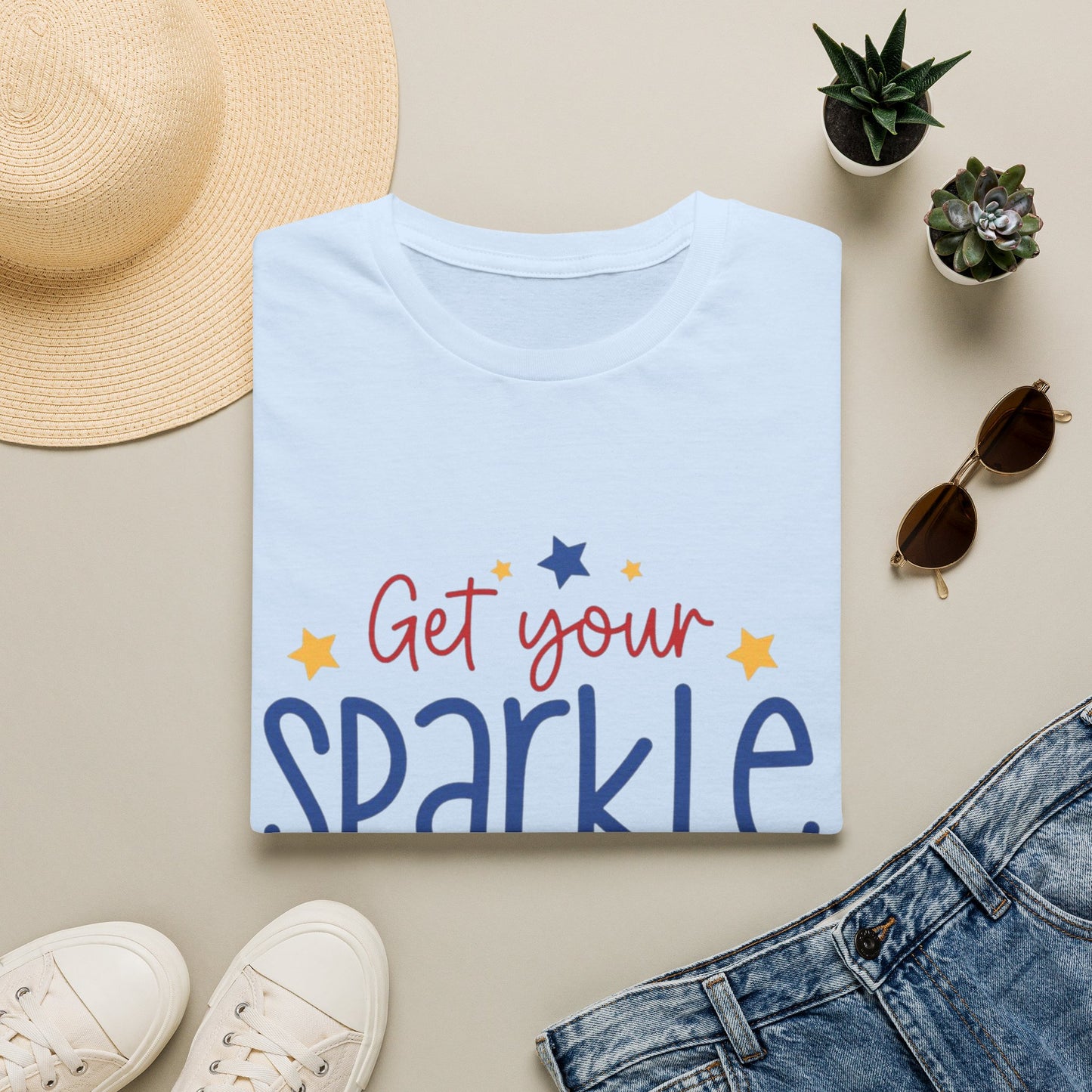 Get Your Sparkle T-Shirt — Patriotic Stars Graphic Tee