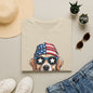 Patriotic Golden Retriever T‑Shirt — American Flag Dog Graphic Tee (4th of July)