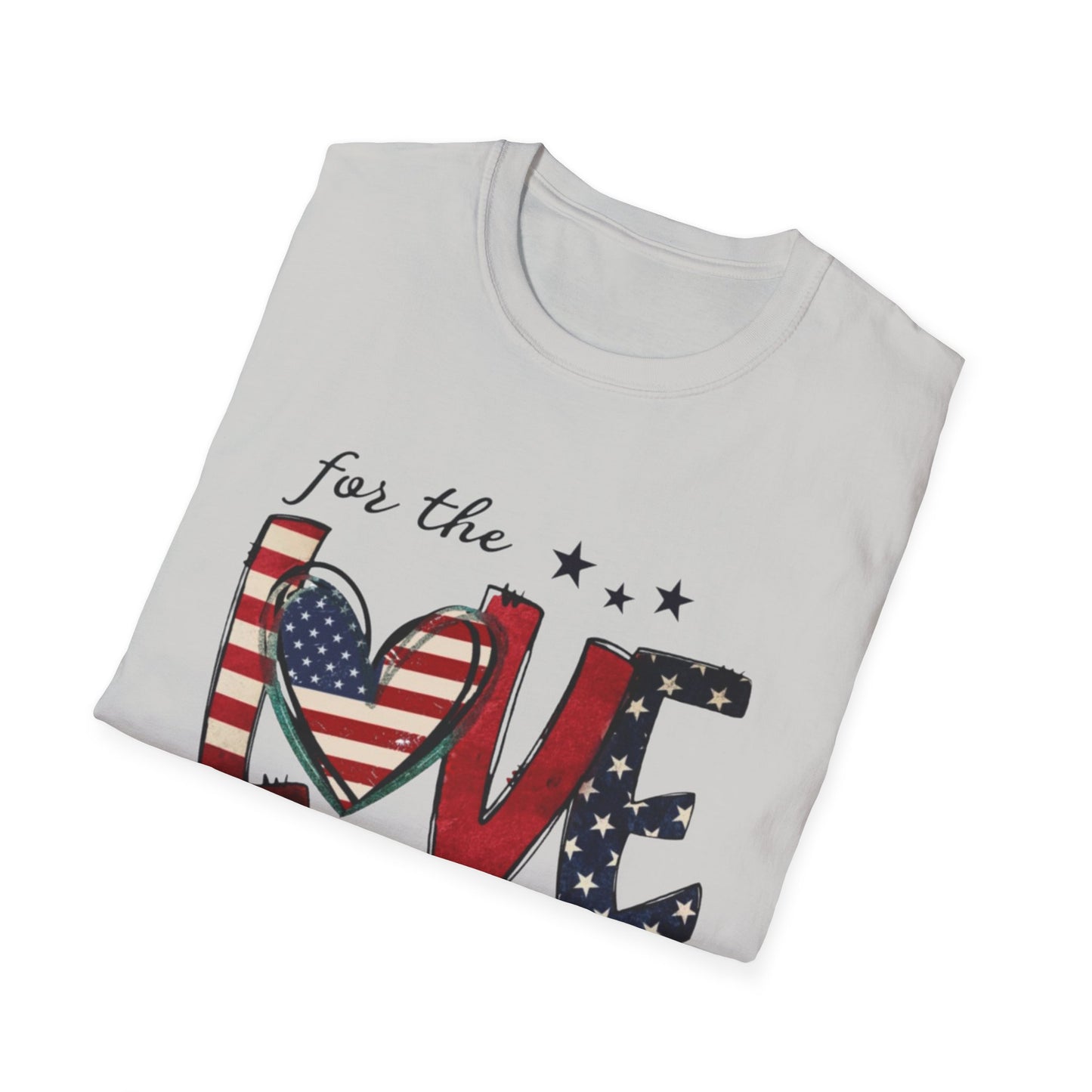 Patriotic "For the Love of the USA" T-Shirt