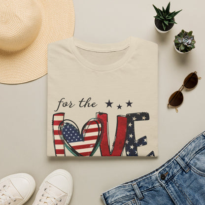 Patriotic "For the Love of the USA" T-Shirt