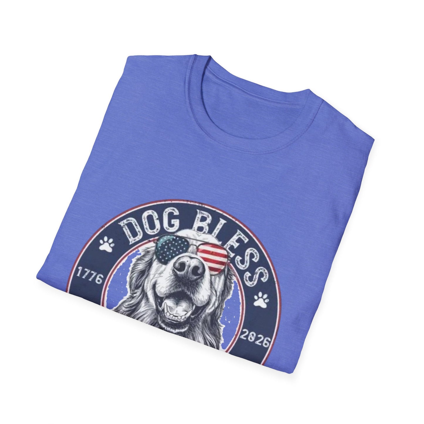 Dog Bless America T-Shirt — Patriotic Dog Graphic Tee ("Dog Bless")