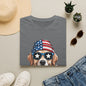 Patriotic Golden Retriever T‑Shirt — American Flag Dog Graphic Tee (4th of July)