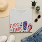 T-Shirt — "Flips Flops Fireworks & Freedom" Patriotic Fourth of July Tee