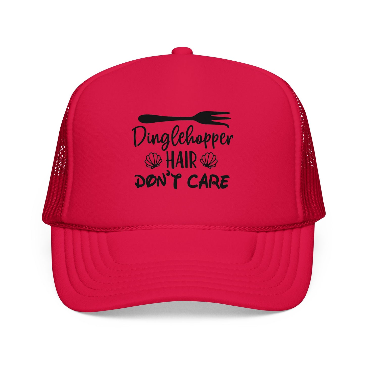 Dinglehopper Hair Don't Care; Trucker style hat