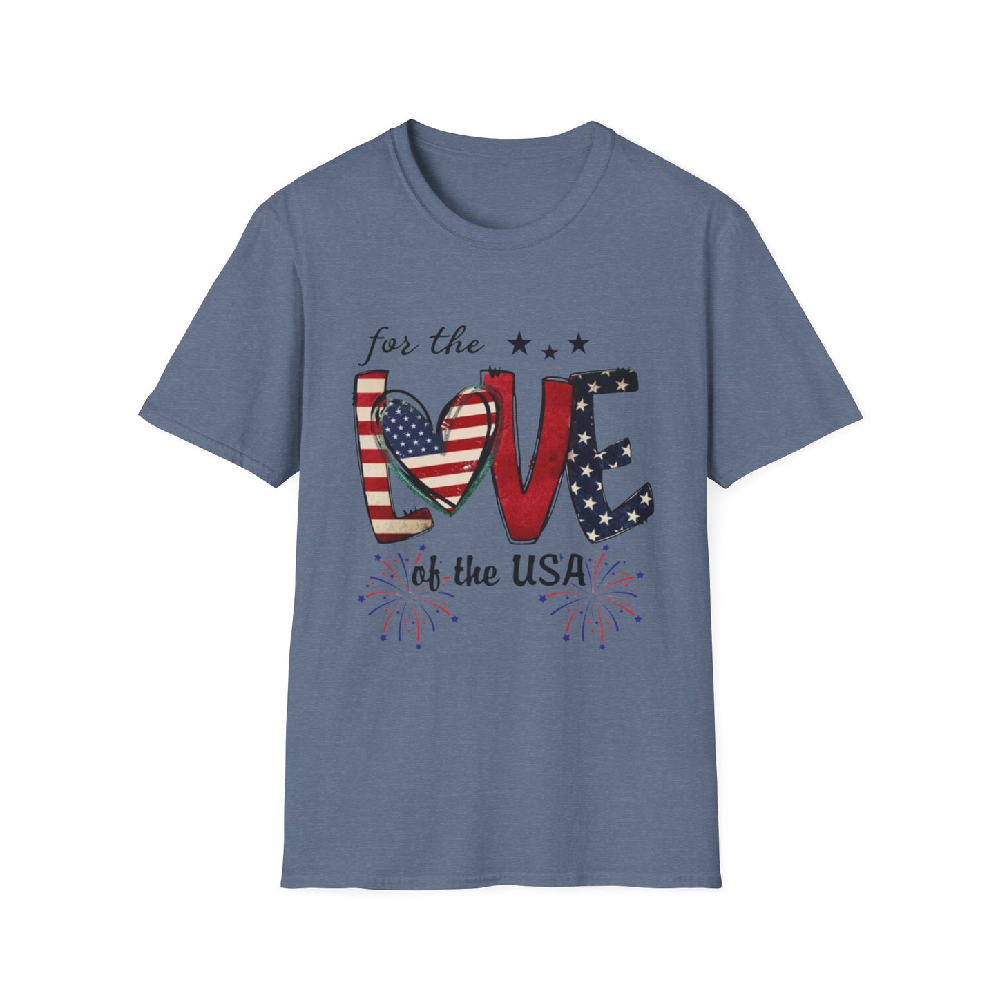 Patriotic "For the Love of the USA" T-Shirt