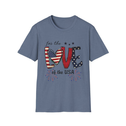 Patriotic "For the Love of the USA" T-Shirt