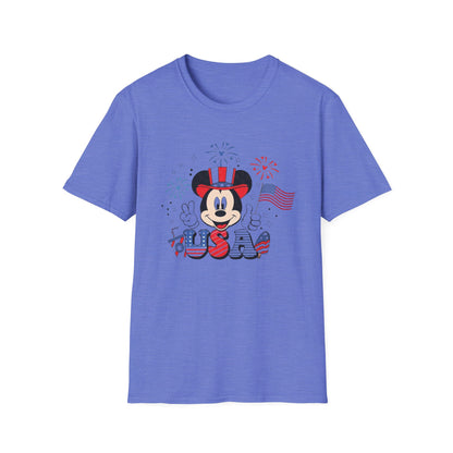 Patriotic Mickey USA T-Shirt — Fourth of July Fireworks Tee