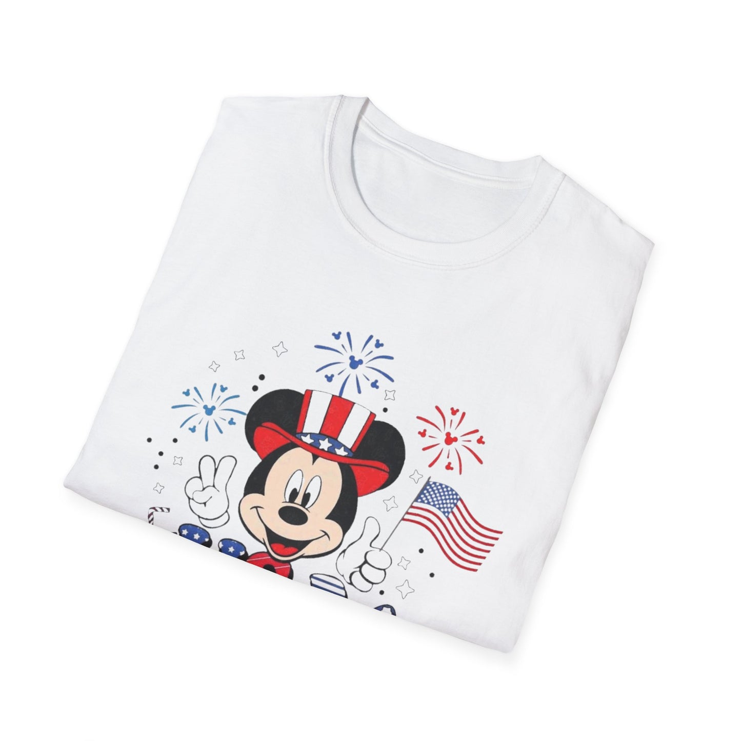 Patriotic Mickey USA T-Shirt — Fourth of July Fireworks Tee