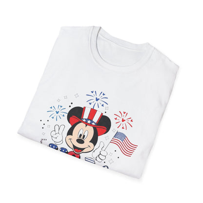 Patriotic Mickey USA T-Shirt — Fourth of July Fireworks Tee