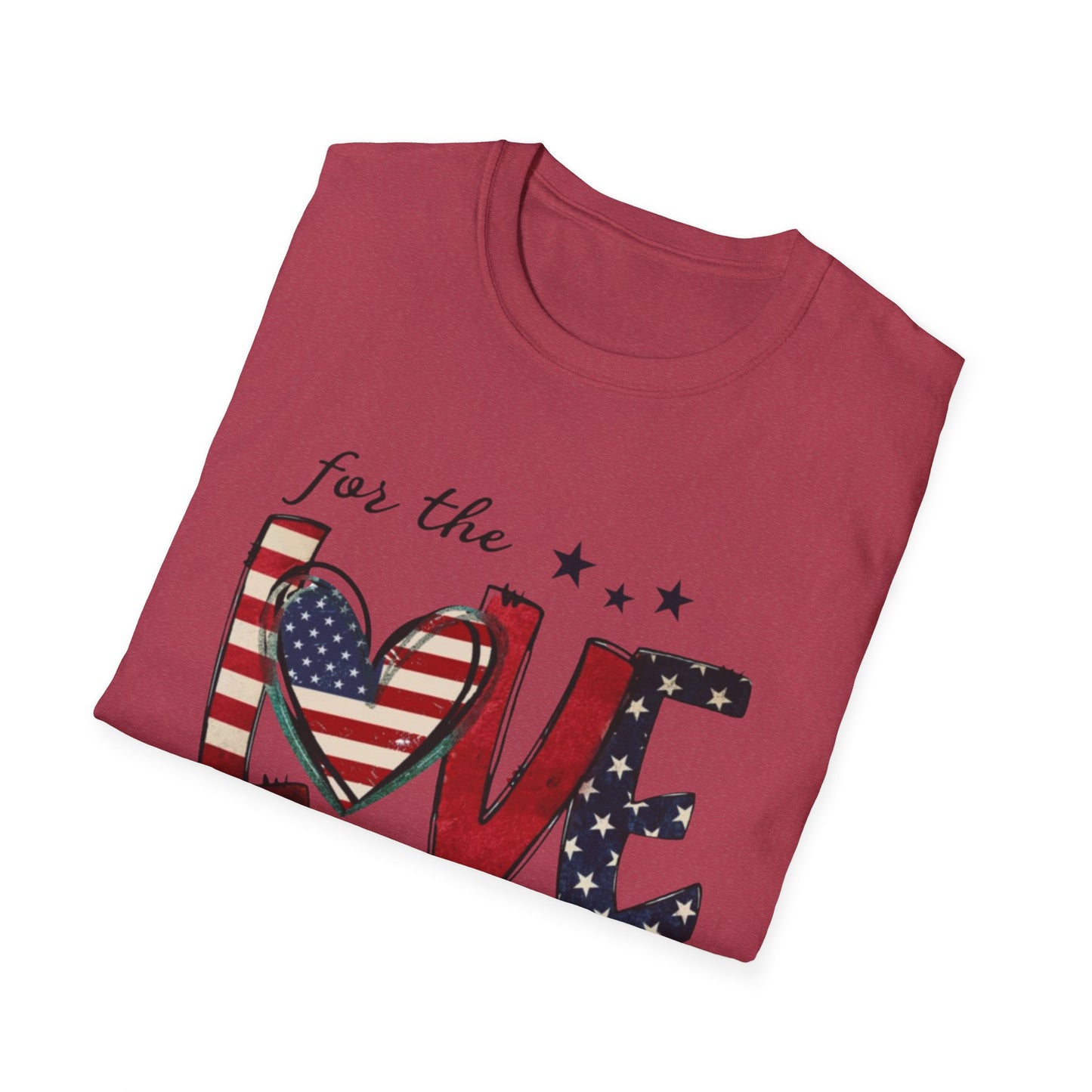 Patriotic "For the Love of the USA" T-Shirt
